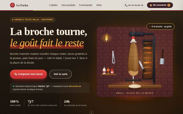 Thème Grill — site de kebab et tacos